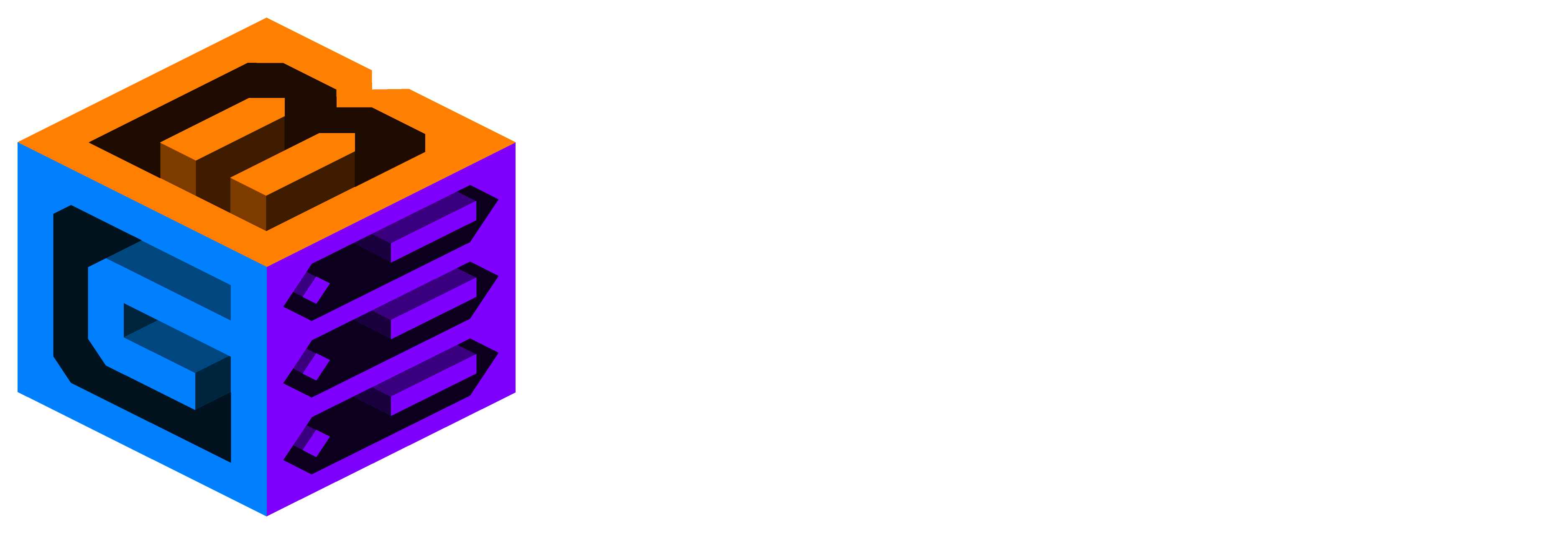 White Logo + Wordmark